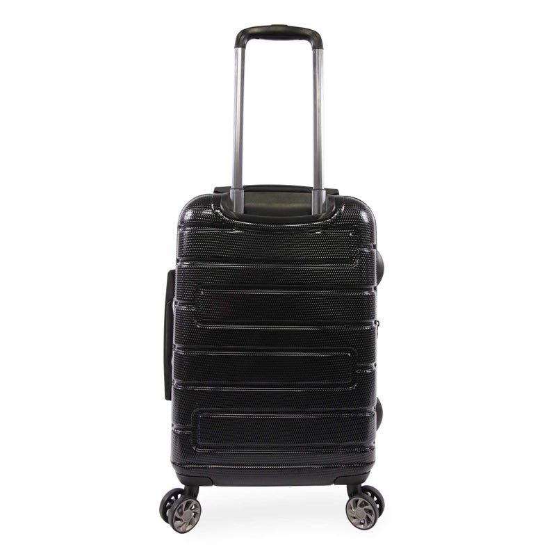 ORIGINAL PENGUIN Crimson 21" Hardside Carry-on Spinner Luggage, Telescoping Handles, Black, One Size - Image 3